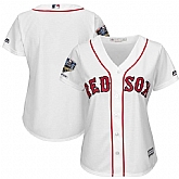 Women Red Sox Blanl White 2018 World Series Champions Home Cool Base Team Jersey Dzhi,baseball caps,new era cap wholesale,wholesale hats